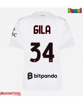 AC Milan Mario Gila #34 Tricou Fotbal Replică 2026-27 Femei Deplasare AC Milan Mario Gila #34 Tricou Fotbal Replică 2026-27 Femei Deplasare